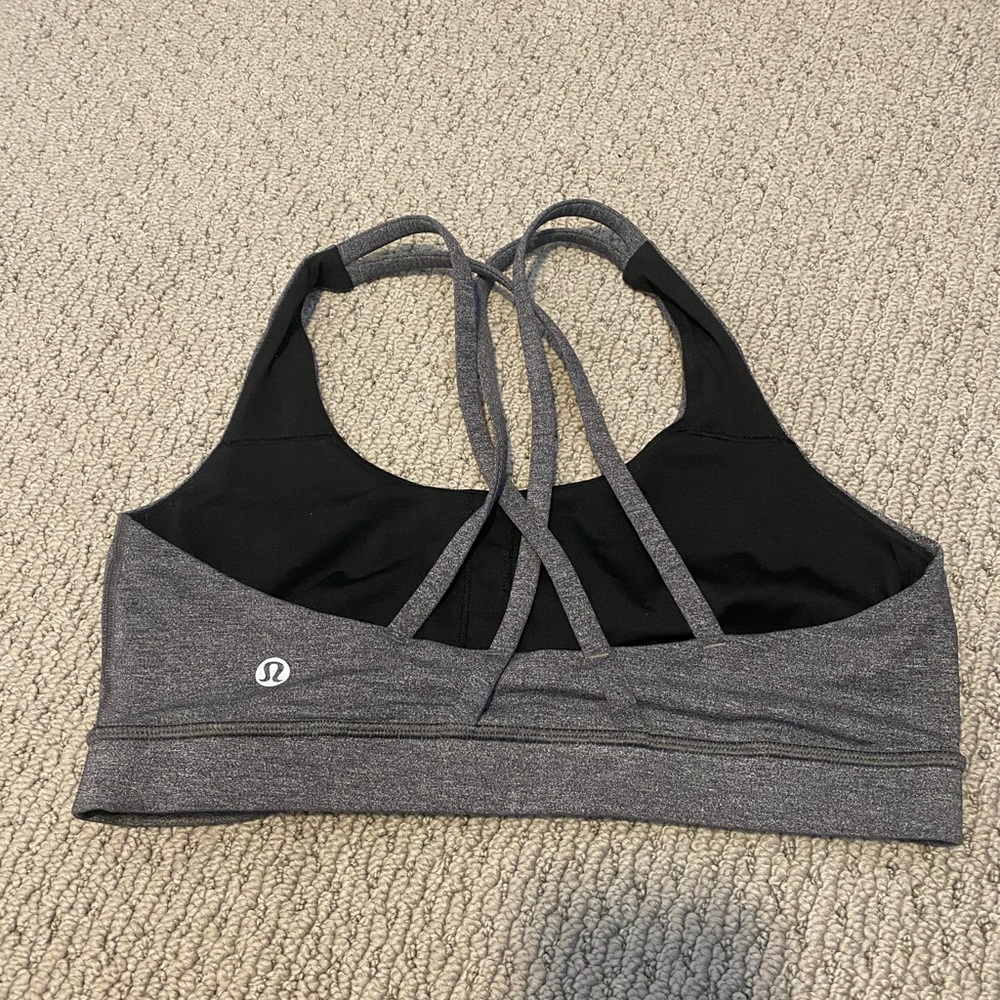 LULULEMON Energy Bra Grey Sports Bra size 8
